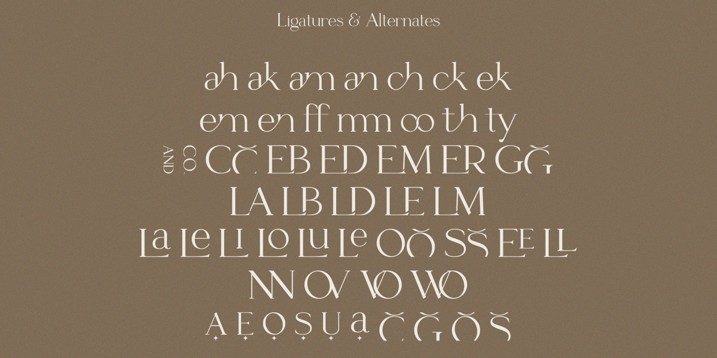 Beispiel einer Le Grand Ligatures-Schriftart